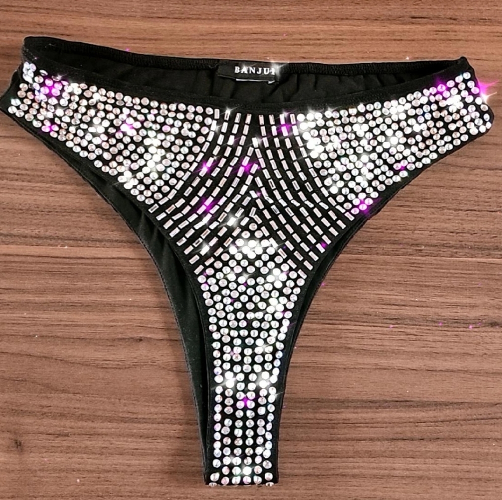 Festival Rave Rhinestones Panty